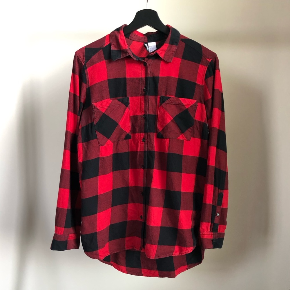 H&M - DIVIDED / FLANNEL TOP
